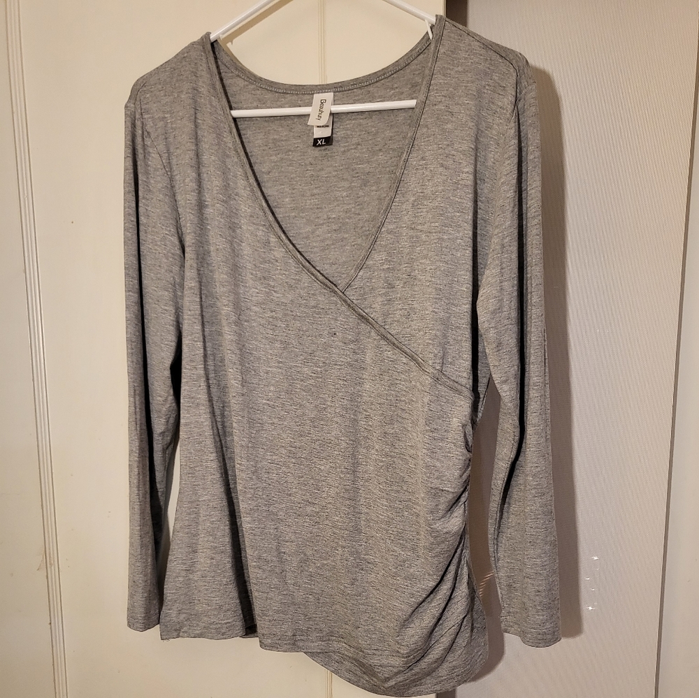 🏷= $1 MUST Bundle Long Sleeve Grey Stretch Shirt - Picture 6 of 8